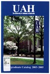 2003-2005 Undergraduate Catalog by University of Alabama in Huntsville
