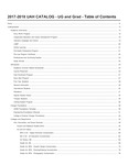 2017-2018 Undergraduate and Graduate Catalog by University of Alabama in Huntsville