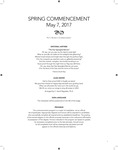 Spring 2017 Commencement Program by University of Alabama in Huntsville