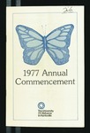 1977 Annual Commencement Program