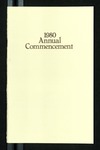 1980 Annual Commencement Program