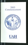 2003 Commencement Program