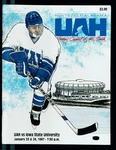 Hockey Program, Iowa State vs. UAH, 1987-01 by Univeristy of Alabama in Huntsville