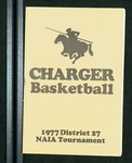 Charger Basketball 1977 NAIA District 27 Tournament Program by University of Alabama in Huntsville