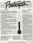 Postscripts Vol. 9, No. 19, 1990-10-23 by University of Alabama in Huntsville