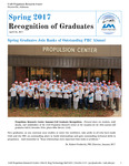 2017 Spring Graduate Recognition Program by Propulsion Research Center and Robert Frederick