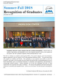 2018 Summer-Fall Graduate Recognition Program by Propulsion Research Center and Robert Frederick