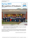 2018 Spring Graduate Recognition Program by Propulsion Research Center and Robert Frederick