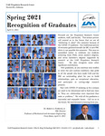 2021 Spring Graduate Recognition Program by Propulsion Research Center and Robert Frederick