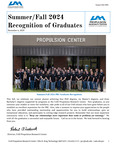 2024 Summer-Fall Graduate Recognition Program by Propulsion Research Center and Robert Frederick