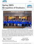 2025 Spring Graduate Recognition Program by Propulsion Research Center and Robert Frederick