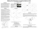 Melting Point Depression of Lead-Free Solder by Gold