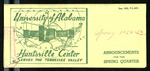 University of Alabama Huntsville Center Announcements for the Spring Quarter, 1952-1953