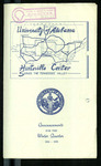 University of Alabama Huntsville Center Announcements for the Winter Quarter, 1954-1955 by University of Alabama in Huntsville