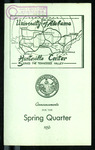 University of Alabama Huntsville Center Announcements for the Spring Quarter, 1956