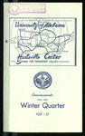 University of Alabama Huntsville Center Announcements for the Winter Quarter, 1956-1957