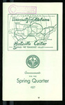 University of Alabama Huntsville Center Announcements for the Spring Quarter, 1957