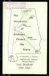 The University of Alabama Huntsville Center Announcements, Fall Quarter 1959-1960