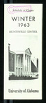 The University of Alabama Huntsville Center Schedule of Classes, Winter 1963