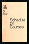 Schedule of Courses, Fall 1974