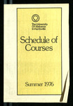 Schedule of Courses, Summer 1976