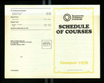 Schedule of Courses, Summer 1978 by University of Alabama in Huntsville