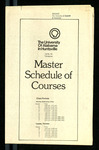 Master Schedule of Courses, 1978-1979