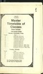 Master Timetable of Classes, 1989-1990 by University of Alabama in Huntsville