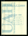 Timetable of Classes, Summer 1998 (Updated)