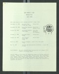 UAH Women's Club Newsletter, 1982-07