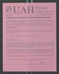UAH Women's Club 1999-00, 2000-02 by University of Alabama in Huntsville