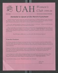 UAH Women's Club 1999-00, 2000-03 by University of Alabama in Huntsville