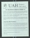 UAH Women's Club 2000-01, 2000-10 by University of Alabama in Huntsville
