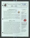 University Women's Club 2001-2002, 2001-09 by University of Alabama in Huntsville