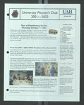 University Women's Club 2001-2002, 2001-10 by University of Alabama in Huntsville