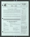 University Women's Club 2002-2003, 2002-10 by University of Alabama in Huntsville