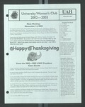 University Women's Club 2002-2003, 2002-11 by University of Alabama in Huntsville