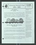 University Women's Club 2002-2003, 2003-03