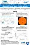 Sunspot Proxy to Predict the Number of SPEs per Year Based on Yearly Sunspot Number